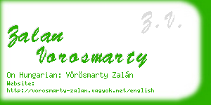 zalan vorosmarty business card