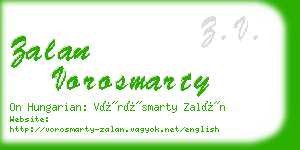 zalan vorosmarty business card